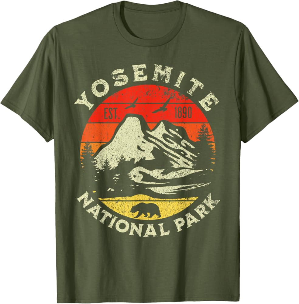 トップス ttt_msw YOSEMITE POLO Yosemite-Map-Compass-